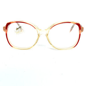 SAFILO ELASTA 5529 Eyeglasses Frames clear‎ Red Full Rim Vintage H14351